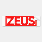 Zeus Stamp Bumpersticker (Voorkant)