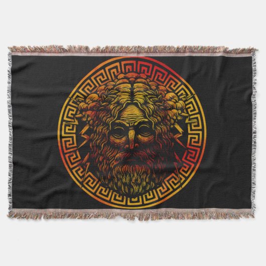 Zeus's oude schild kunst print deken (Voorkant)