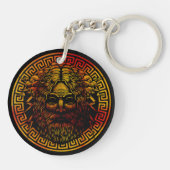 Zeus's oude schild kunst print sleutelhanger (Achterkant)