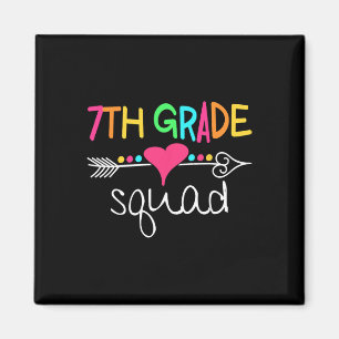 Zevde klas squad Zevende leraar Student Team Rug Magneet