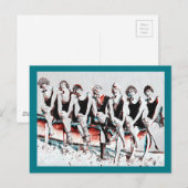 Zeven badschoonheidspalen briefkaart (Voorkant / Achterkant)