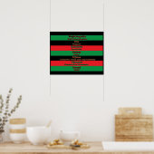 Zeven beginselen van Kwanzaa (Horizontaal) Poster (Keuken)