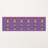 Zeven Chakra Yoga Mat (Achterkant (horizontaal))