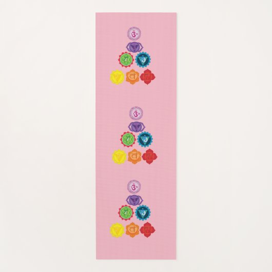 Zeven Chakra Yoga mat (Voorkant)