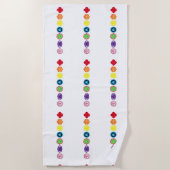 Zeven Chakra Yoga strandlaken (Voorkant)