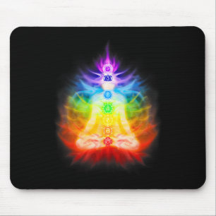 Zeven Chakras En Uitstralende Energie Aura Yoga Me Muismat