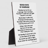 ZEVEN DAGEN MARRIAGE POEM FOTOPLAAT (Zijkant)