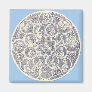 Zeven deugden en Jezus Christus Magneet
