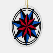 Zeven gekleurde Star-versiering Keramisch Ornament (Rechts)