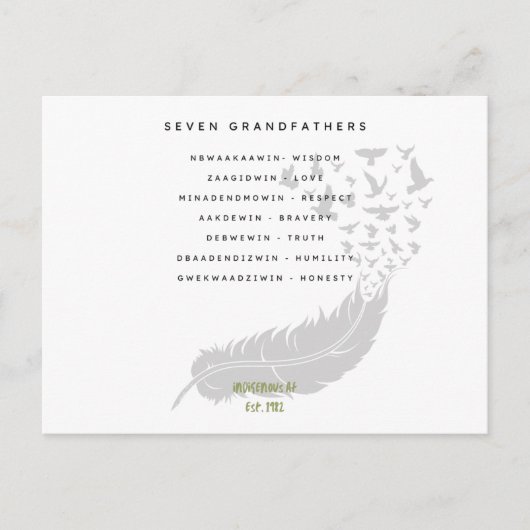 Zeven Grootvaders Briefkaart (Voorkant)