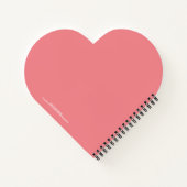 "Zeven" Heart Shaped Notebook Notitieboek (Achterkant)