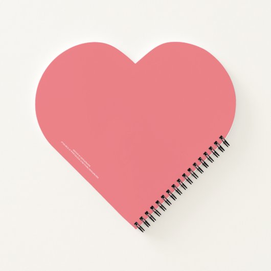 "Zeven" Heart Shaped Notebook Notitieboek (Achterkant)