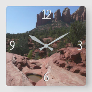 Zeven Heilige Poelen in Sedona Arizona Vierkante Klok