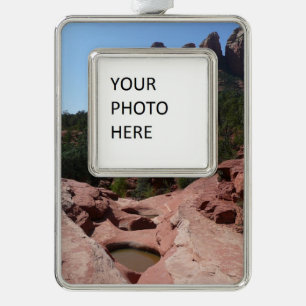 Zeven heilige pools in Sedona Arizona Verzilverd Kader Ornament