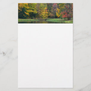 Zeven Herfst Bridge II Autumn Landschap Briefpapier