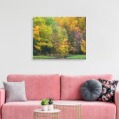 Zeven Herfst Bridge II Autumn Landschap Canvas Afdruk (Insitu (Woonkamer))