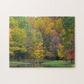 Zeven Herfst Bridge II Autumn Landschap Legpuzzel (Horizontaal)