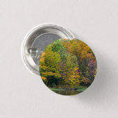 Zeven Herfst Bridge II Autumn Landschap Ronde Button 3,2 Cm (Voorkant /achterkant)