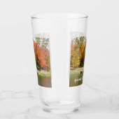 Zeven Herfst Bridge III Autumn Landschap Glas (Rechts)