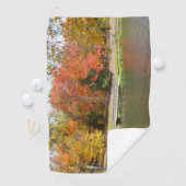 Zeven Herfst Bridge III Autumn Landschap Golfhanddoek (Insitu)