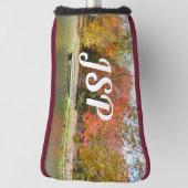 Zeven Herfst Bridge III Autumn Landschap Golfheadcover (Draai 90)