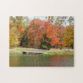Zeven Herfst Bridge III Autumn Landschap Legpuzzel (Horizontaal)