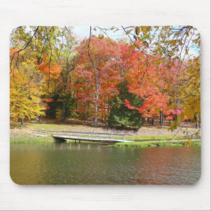 Zeven Herfst Bridge III Autumn Landschap Muismat