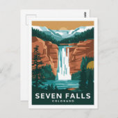 Zeven herfsten Colorado Briefkaart (Voorkant / Achterkant)