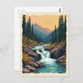 Zeven Herfsten Colorado Retro Briefkaart (Voorkant / Achterkant)