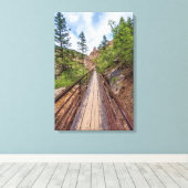 Zeven Herfsten Walkway Bridge Canvas Print (Insitu (Houten vloer))