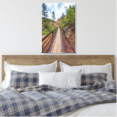 Zeven Herfsten Walkway Bridge Canvas Print (Insitu (Slaapkamer))