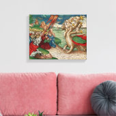 Zeven hoofdslang uit het Boek van Canvas Afdruk (Insitu (Woonkamer))