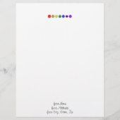 Zeven horizontale Chakras Briefhoofd Sjabloon (Voorkant)