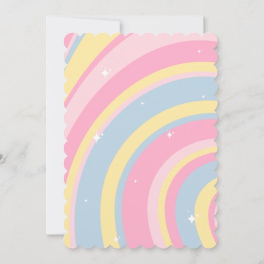 Zeven is een Sfeer Groovy, Retro Meisje Pastelkleu Kaart (Achterkant)