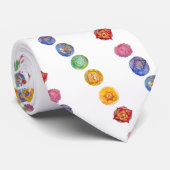 Zeven kakras waterverf kunst stropdas (Opgerold)