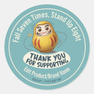 Zeven Keer Vallen Acht Keer Opstaan Custom Sticker