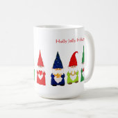 Zeven kerstgnomen op wit koffiemok (Voorkant rechts)