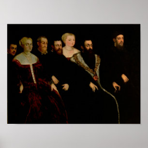 Zeven leden van de Soranzo-familie Poster