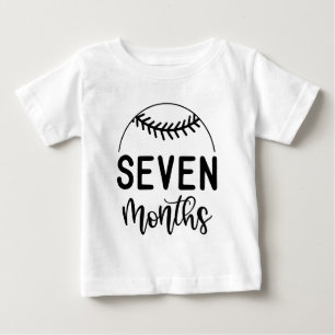 Zeven Maanden Honkbal Baby Mijlpaal -