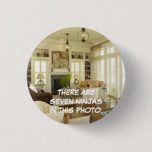 Zeven Ninjas... Ronde Button 3,2 Cm