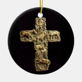 Zeven paarden keramisch ornament