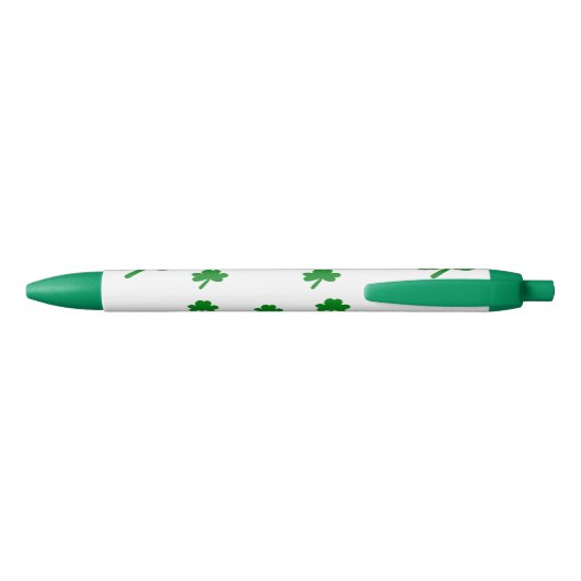 Zeven Shamrocks Lucky Irish Saint Patrick's Day Blauwe Inkt Pen (Achterkant)
