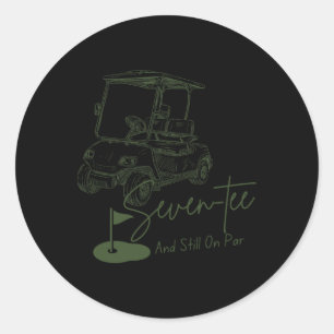 Zeven T-shirt nog steeds op par 70e verjaardag Gol Ronde Sticker
