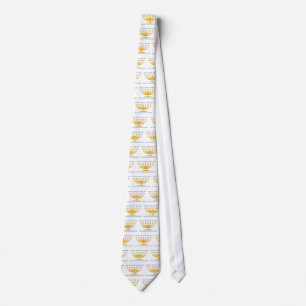 Zeven tak-menorah van Israël en Shema Israel Stropdas