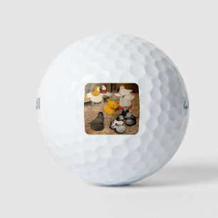 Zeven Trumpeter Pigeons Golfballen