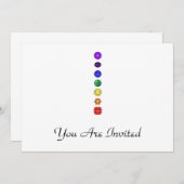 Zeven verticale kakras kaart (Voorkant / Achterkant)