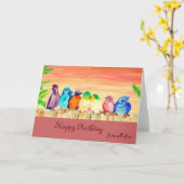 Zeven vrienden Verjaardag Kaart (Gele Bloem)