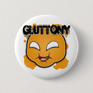 Zeven zingezichten - Gluttony Ronde Button 5,7 Cm