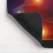 Zeven Zonne Abstracte digitale kunst Mousepad Muismat (Hoek)