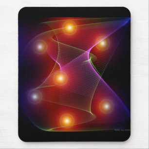 Zeven Zonnen Abstracte Digitale Kunst Muismat